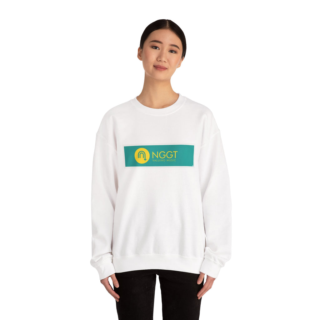 NGGT Logo Crewneck Sweatshirt — Green & Yellow Branded Pullover