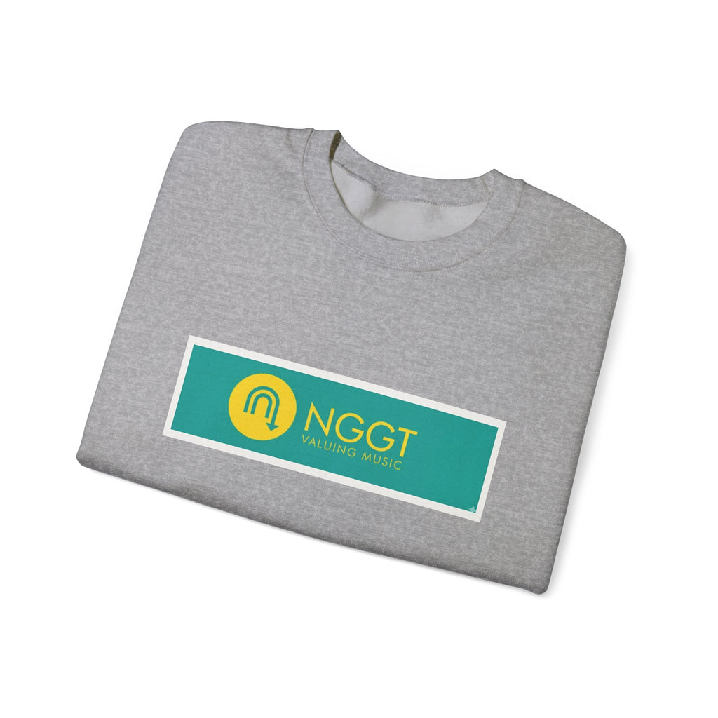 NGGT Logo Crewneck Sweatshirt — Green & Yellow Branded Pullover