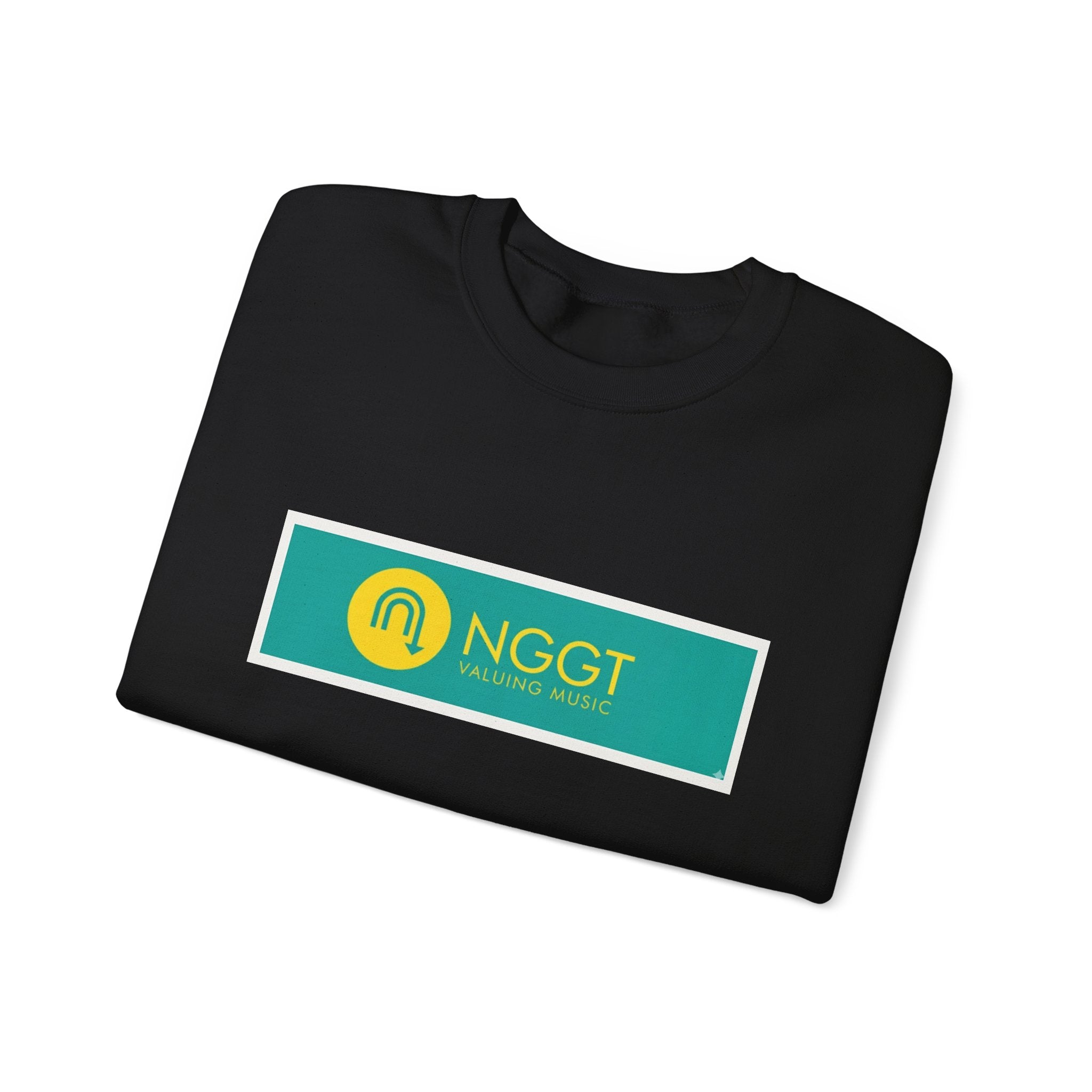 NGGT Logo Crewneck Sweatshirt — Green & Yellow Branded Pullover