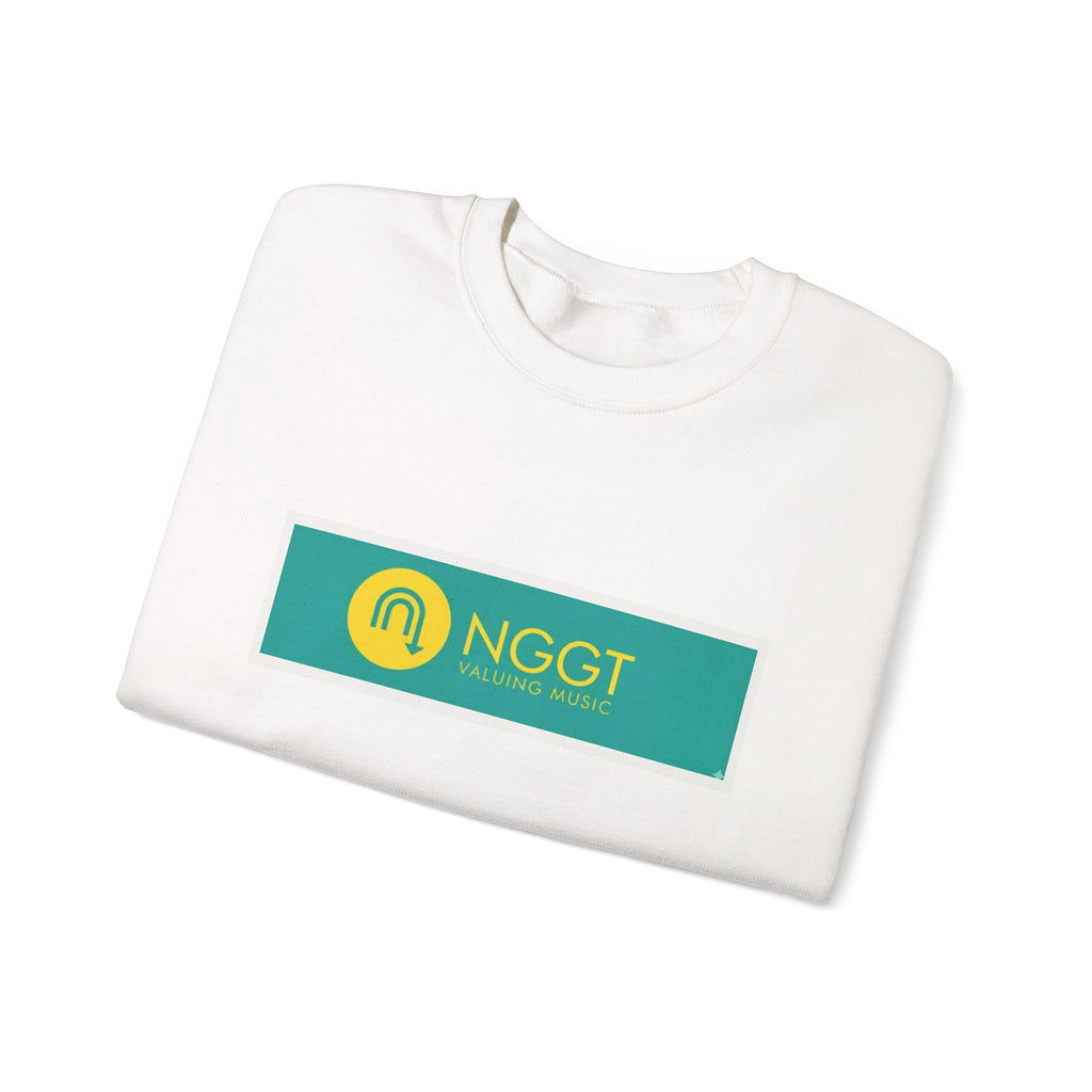 NGGT Logo Crewneck Sweatshirt — Green & Yellow Branded Pullover