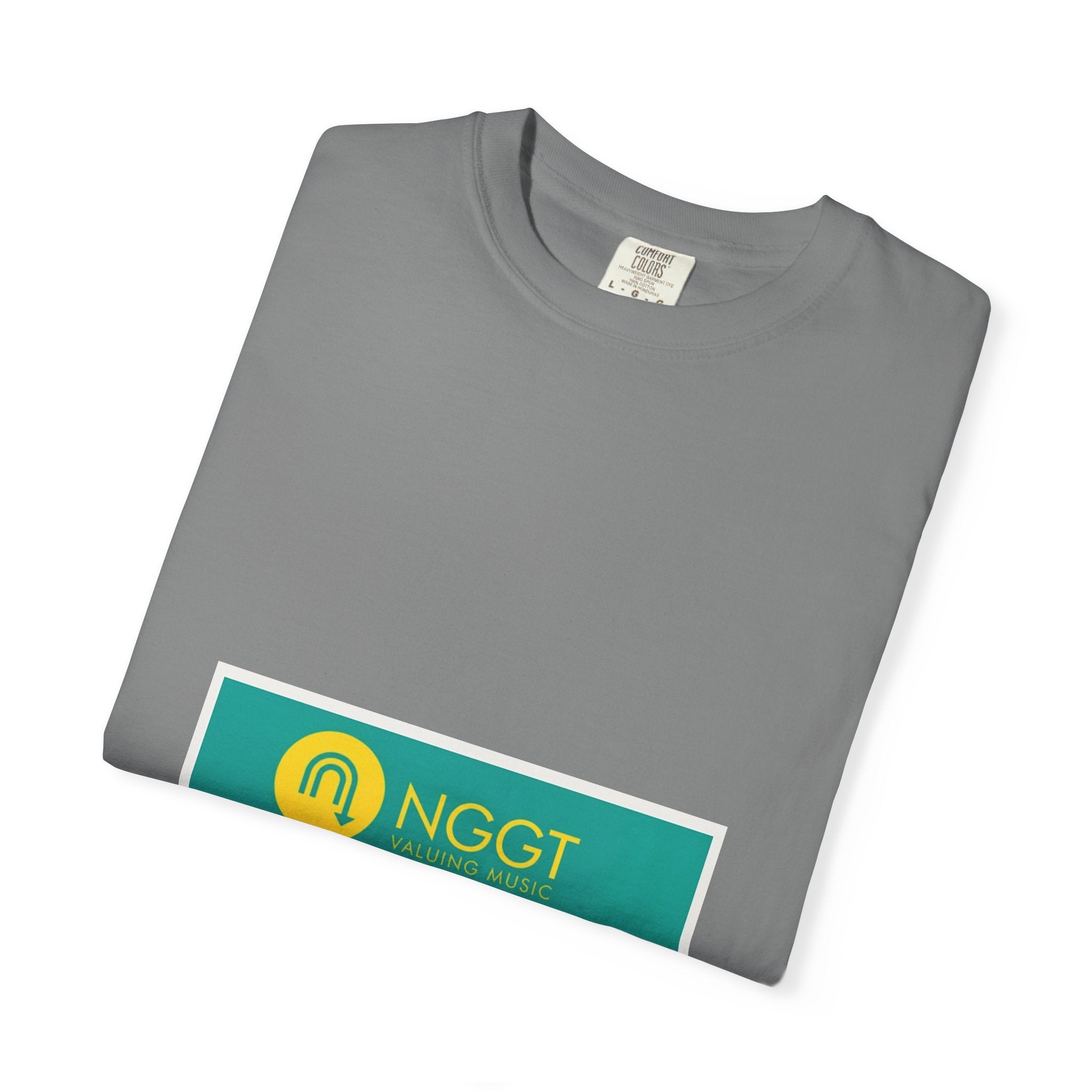 NGGT Logo T-Shirt — Minimal Teal & Yellow Graphic Tee