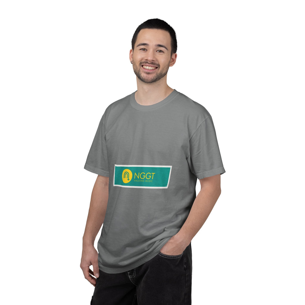 NGGT Logo T-Shirt — Minimal Teal & Yellow Graphic Tee