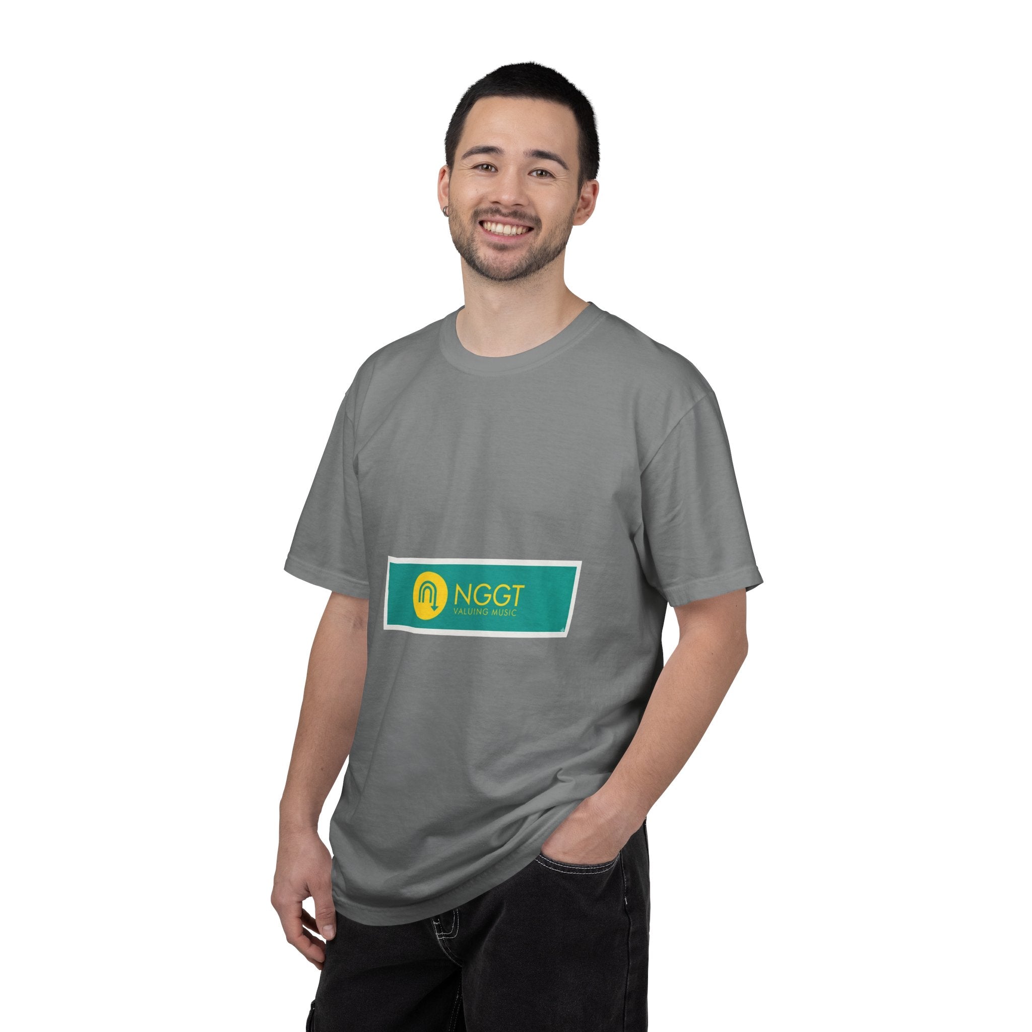 NGGT Logo T-Shirt — Minimal Teal & Yellow Graphic Tee