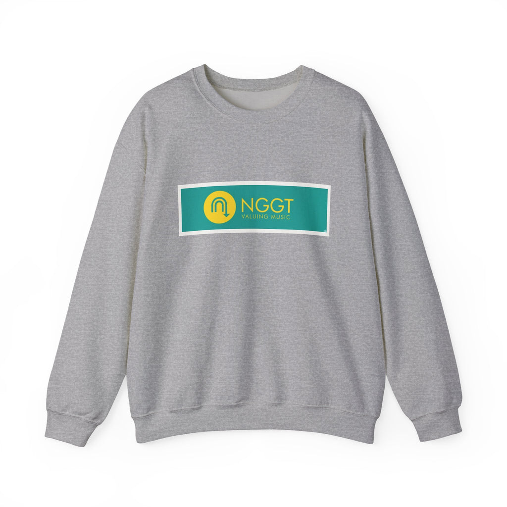 NGGT Logo Crewneck Sweatshirt — Green & Yellow Branded Pullover