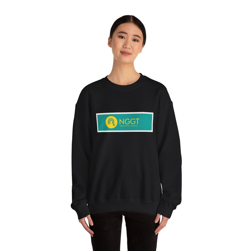 NGGT Logo Crewneck Sweatshirt — Green & Yellow Branded Pullover